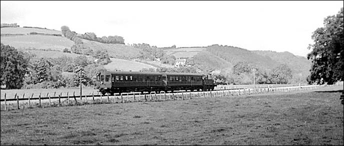 Another 14xx locomotive propels the Dulverton – Exeter St David's auto train 